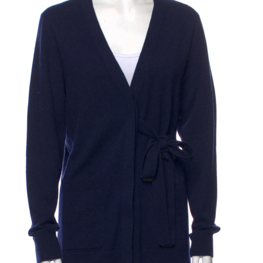 Chloé Cashwool Plunge Neckline Cardigan Size: M